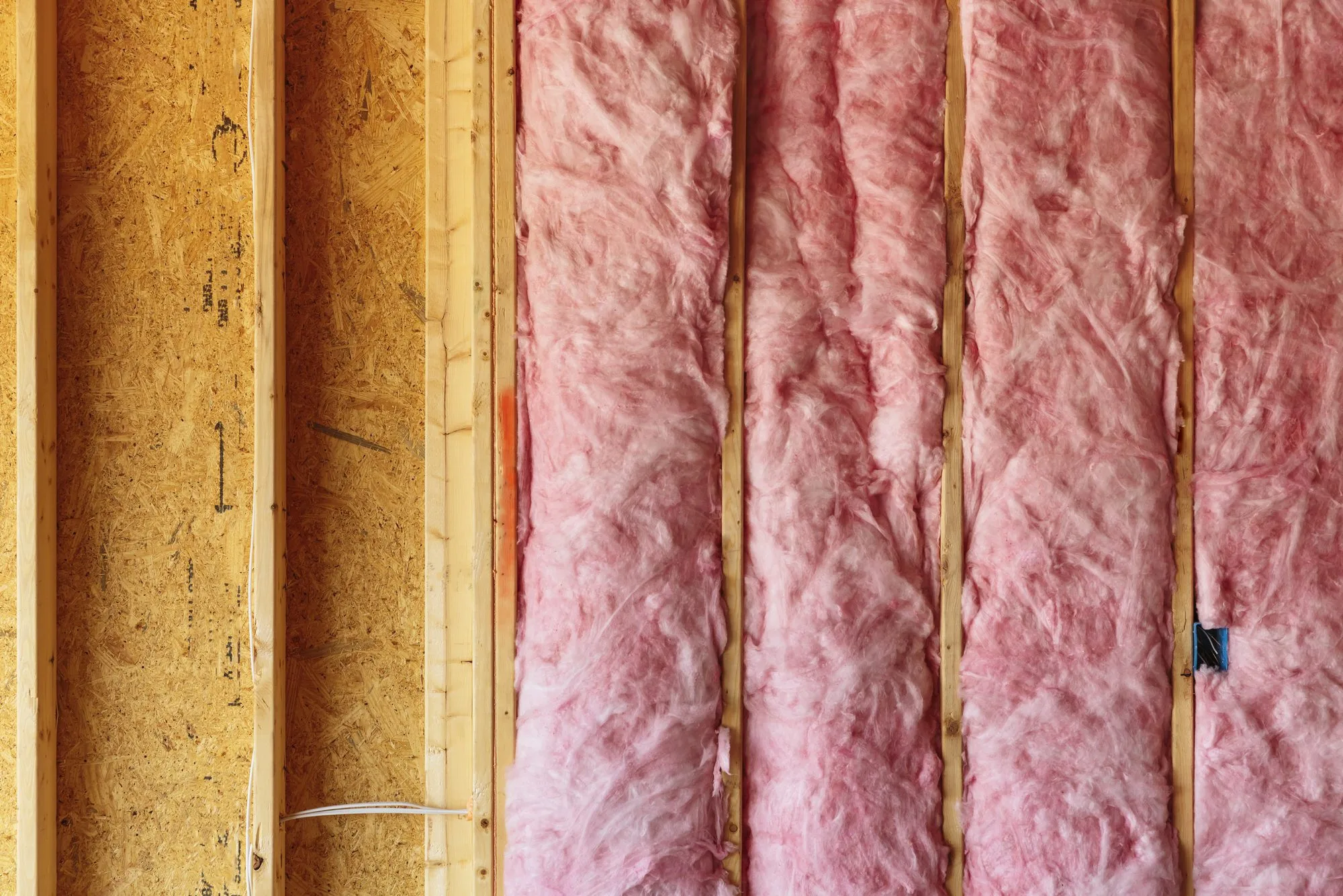Fiberglass attic insulation
